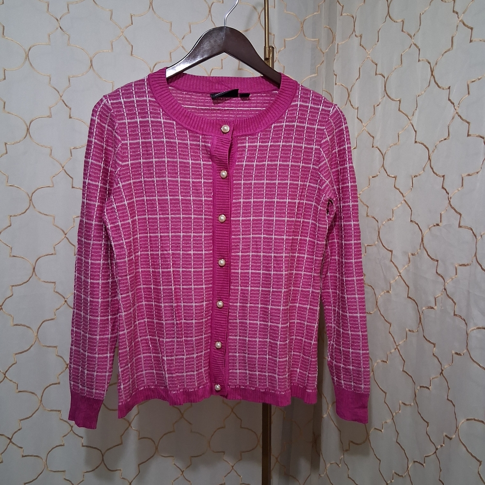 Nina Leonard Pink Blouse